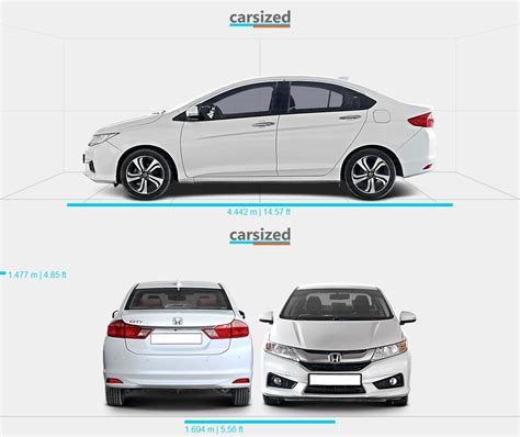 honda city length in feet